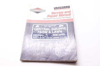 OEM Briggs & Stratton 272144 Vanguard Service & Repair Manual for 4-Cycle V-Twin Cylinder OHV Engines
