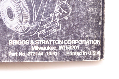 OEM Briggs & Stratton 272144 Vanguard Service & Repair Manual for 4-Cycle V-Twin Cylinder OHV Engines