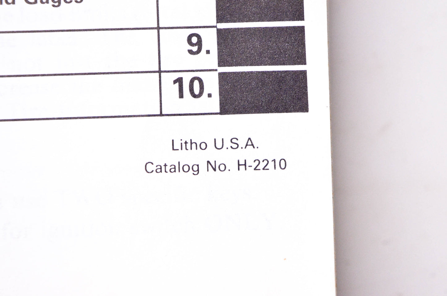 Cadillac H-2210 Service Information Final Edition Cimarron 1985