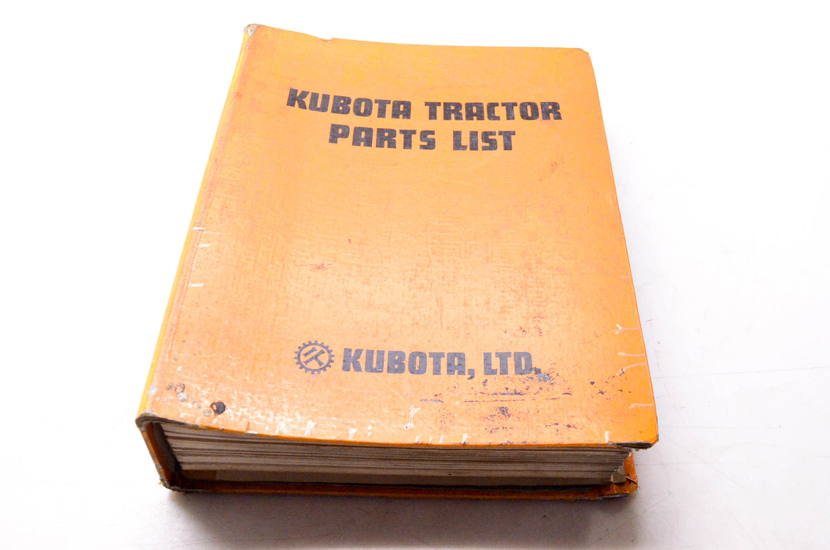 Kubota Dec' 1977 Kubota Tractor Parts List
