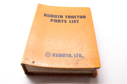 Kubota Dec' 1977 Kubota Tractor Parts List