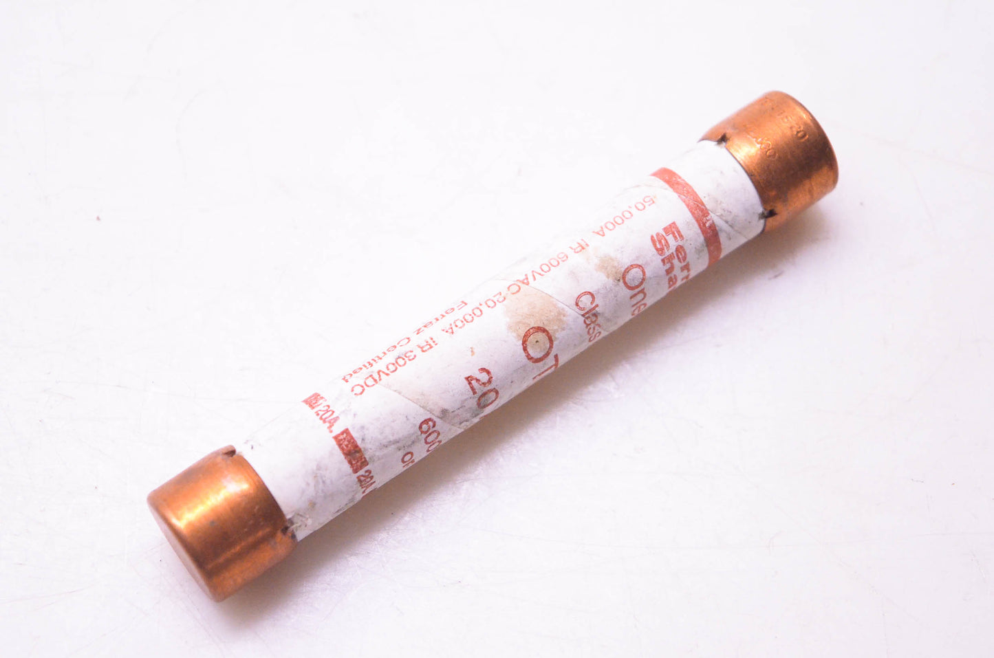Ferraz Shawmut OTS20 One-Time Class K5 Fuse 20 Amp 600 VAC NOS