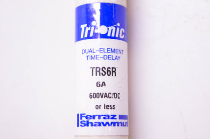 Ferraz Shawmut FS-TRS 6R, TRS6R Tri-onic Dual-Element Time-Delay Class RK5 NOS