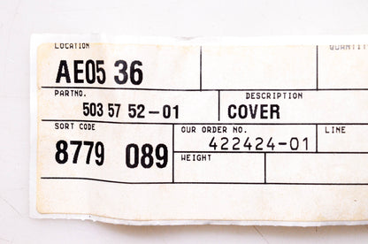 New OEM Husqvarna 503 57 52-01, 503575201 Cover NOS