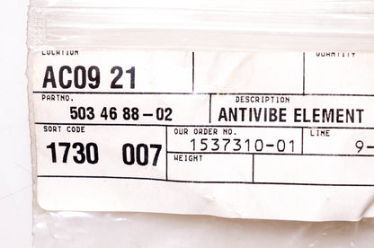 New OEM Husqvarna 503 46 88-02, 503468802 Antivibe Element NOS