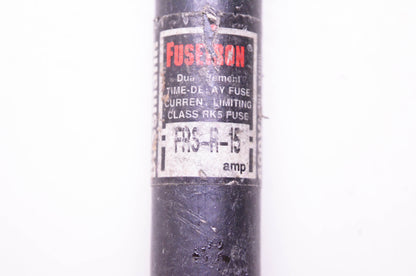 Bussmann Cooper FRS-R-15 Fusetron Dual-Element Time-Delay Fuse Current Limiting Class RK5 Fuse NOS