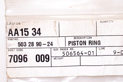 New OEM Husqvarna 503289024, 503 28 90-24 Piston Ring NOS