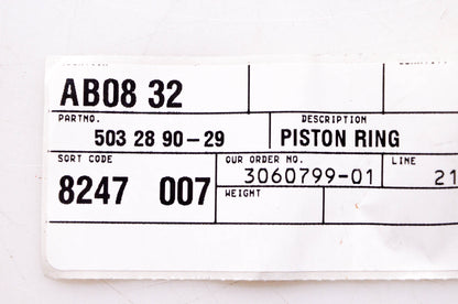 New OEM Husqvarna 503 28 90-29, 503289029 Piston Ring NOS