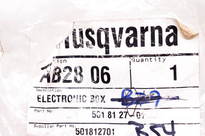 New OEM Husqvarna 501812701 Electronic Box NOS