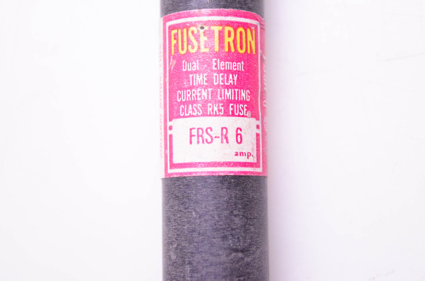 Bussmann FRS-R6, DG16-47 Fusetron Dual-Element Time-Delay Fuse Current Limiting Class RK5 Fuse NOS
