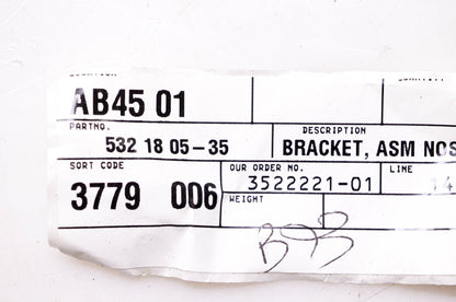 New OEM Husqvarna 532 18 05-35, 532180535 Nose Roller Bracket Assembly NOS