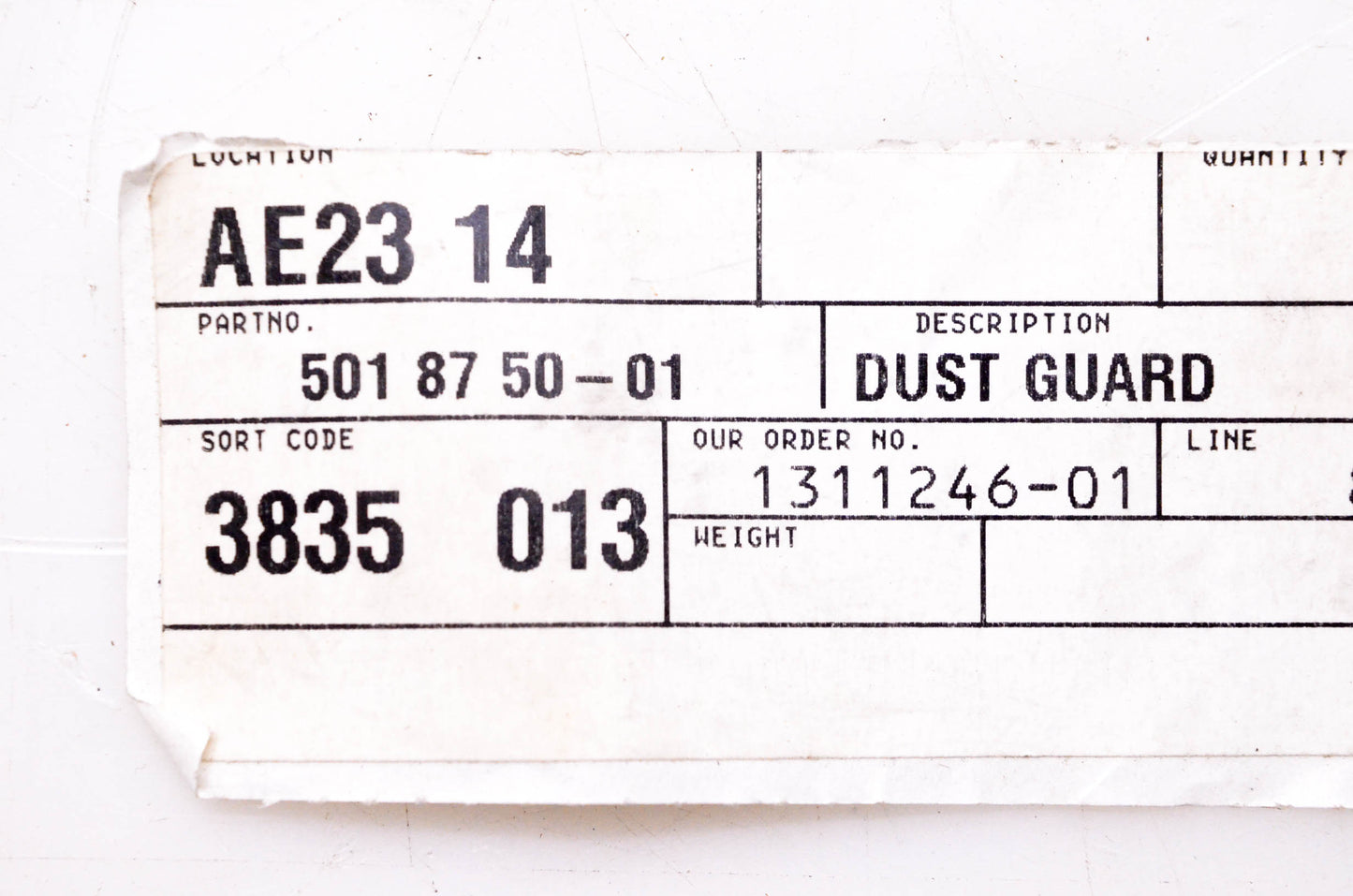 New OEM Husqvarna 501 87 50-01, 501875001 Dust Guard NOS