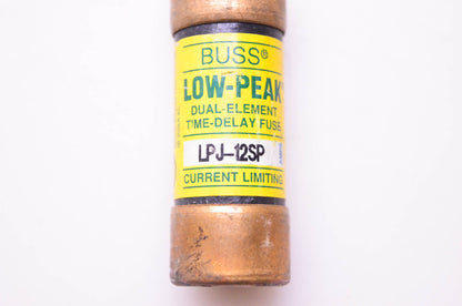 Bussmann Cooper LPJ-12SP Low-Peak Dual-Element Time-Delay Fuse Current Limiting NOS