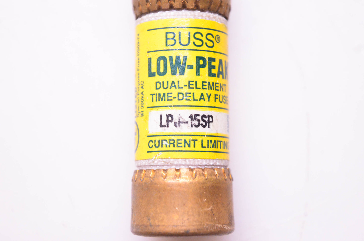 Bussmann Cooper LPJ-15SP Low-Peak Dual-Element Time-Delay Fuse Current Limiting NOS