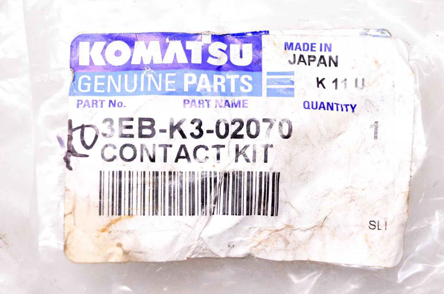 Komatsu 3EB-K3-02070 Contact Kit NOS