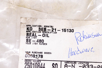 Komatsu 3EB-21-15130 Oil Seal NOS