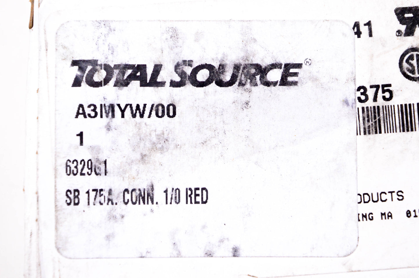 Total Source 6329G1 Anderson Connector Kit Red NOS
