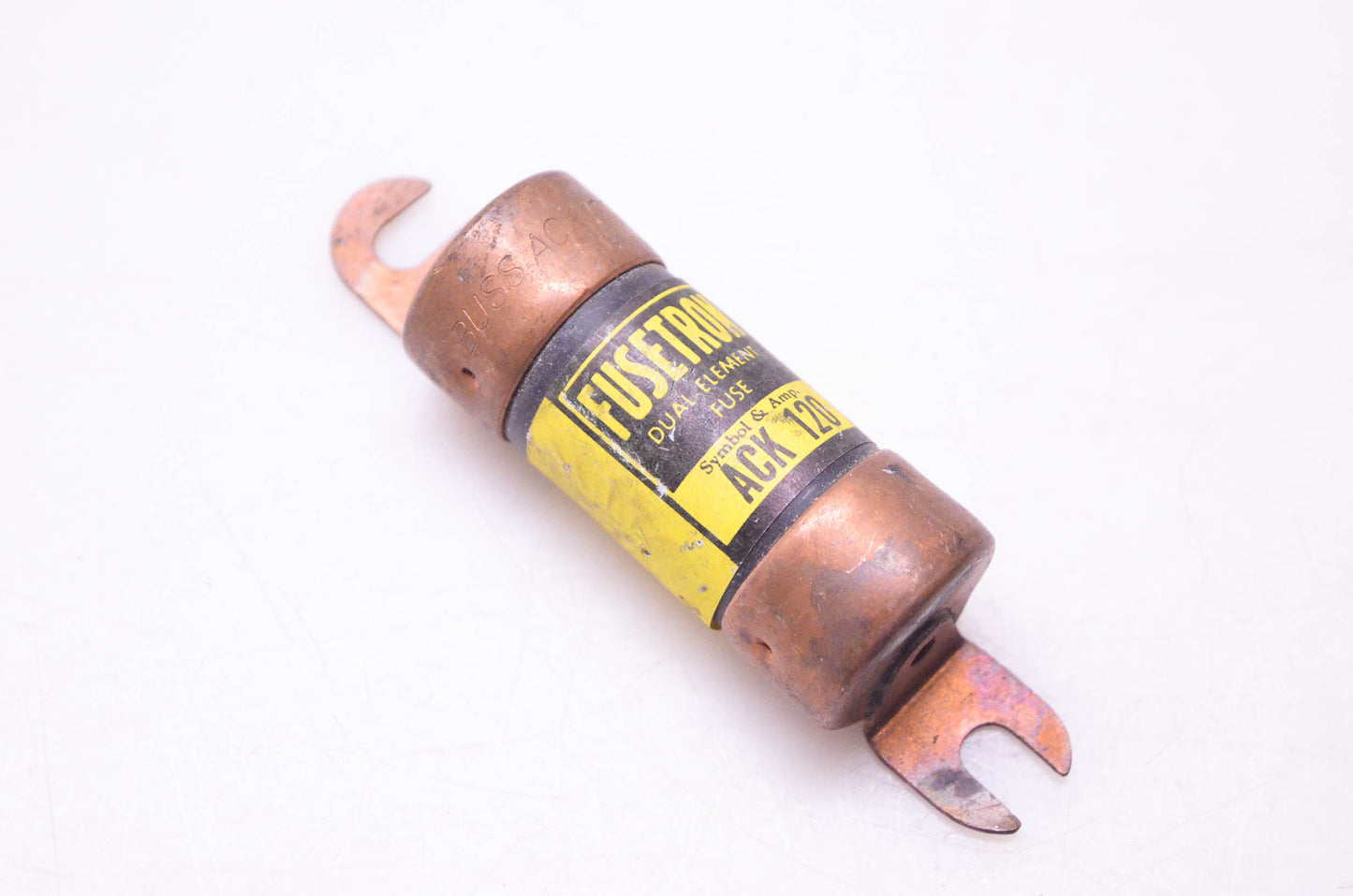 Bussmann ACK120 Fusetron Dual-Element Fuse 120 Amp NOS