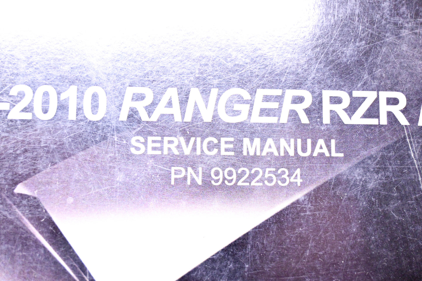 OEM Polaris 9922534 2009-2010 Ranger RZR RZRS Service Manual
