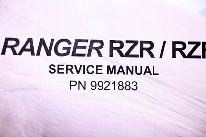 OEM Polaris 9921883 2009 Ranger RZR RZRS Service Manual