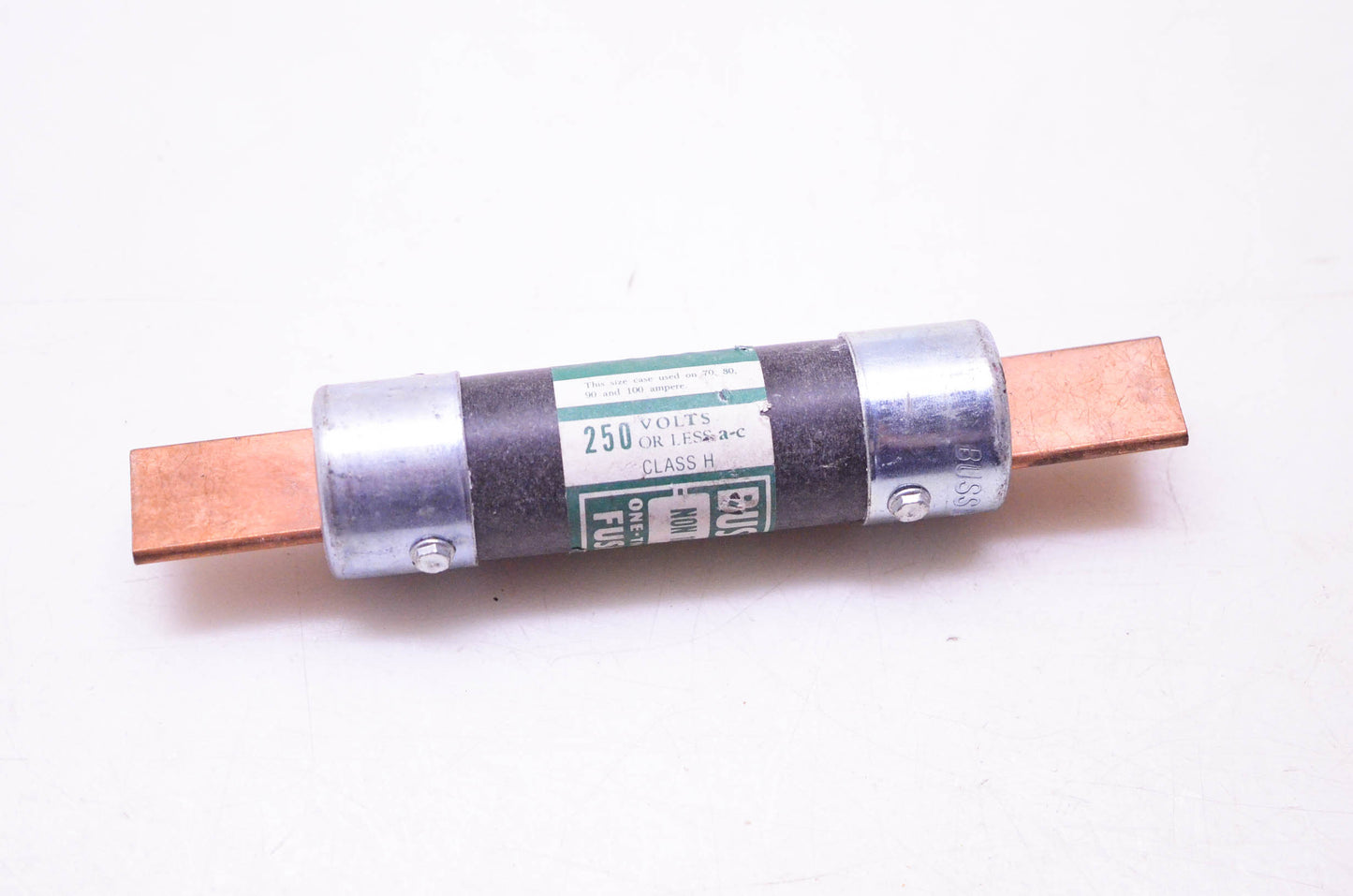 Bussmann NON-100 One-Time Fuse Class H 250 Volts or Less NOS