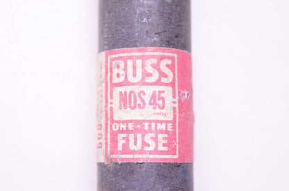 Bussmann NOS-45 One-Time Fuse Class K5 600 Volts or Less NOS