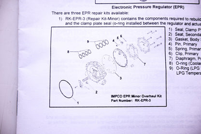Impco RK-EPR-3 EPR Repair Kit NOS