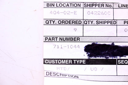 MTD 711-1044 Belt Guard Pin NOS
