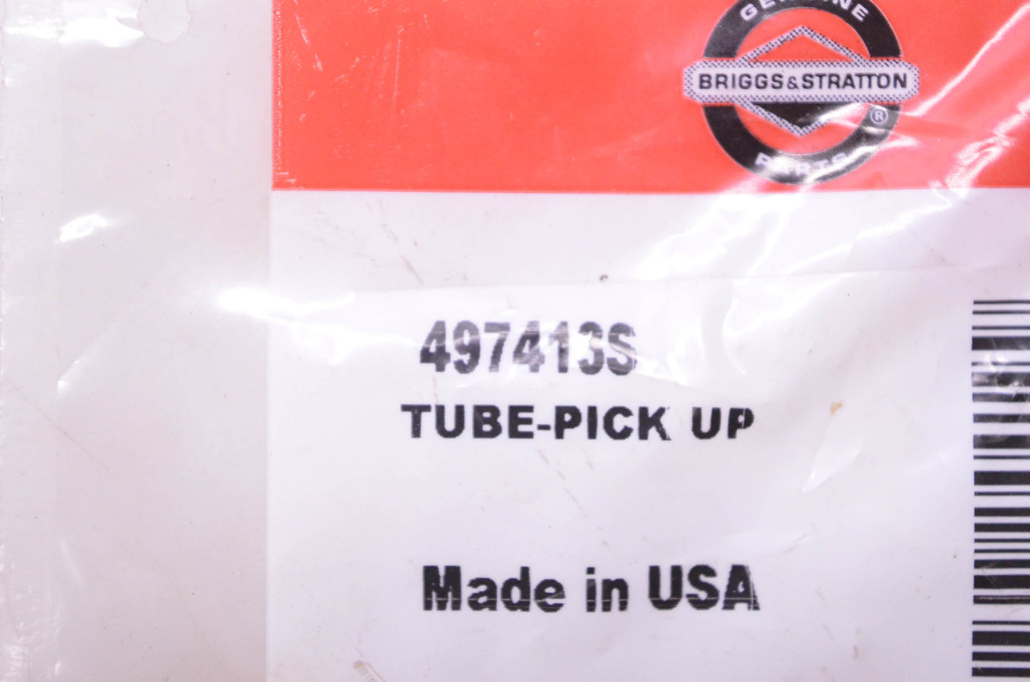 New OEM Briggs & Stratton 497413S Pick Up Tube NOS