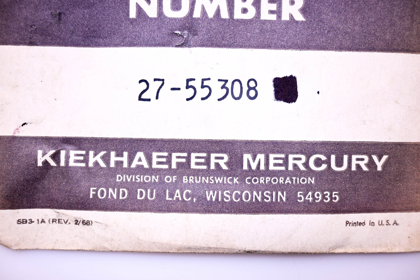 Aftermarket 27-55308 Gasket NOS