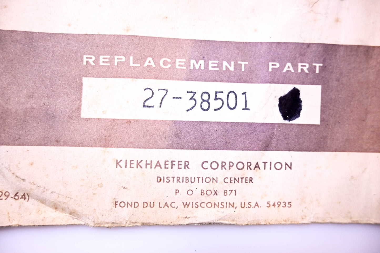 Aftermarket 27-38501 Adapter Plate Gasket NOS