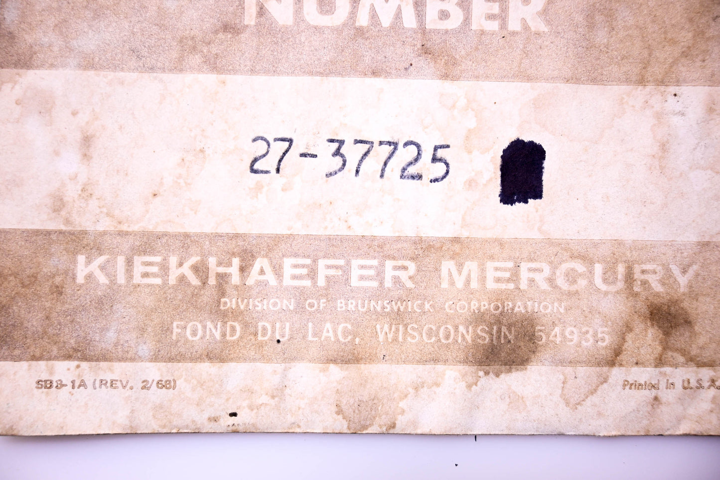 Aftermarket 27-37725 Base Gasket NOS