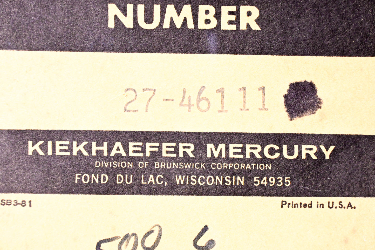 Aftermarket 27-46111 Gasket NOS