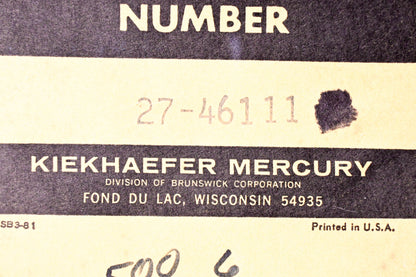 Aftermarket 27-46111 Gasket NOS