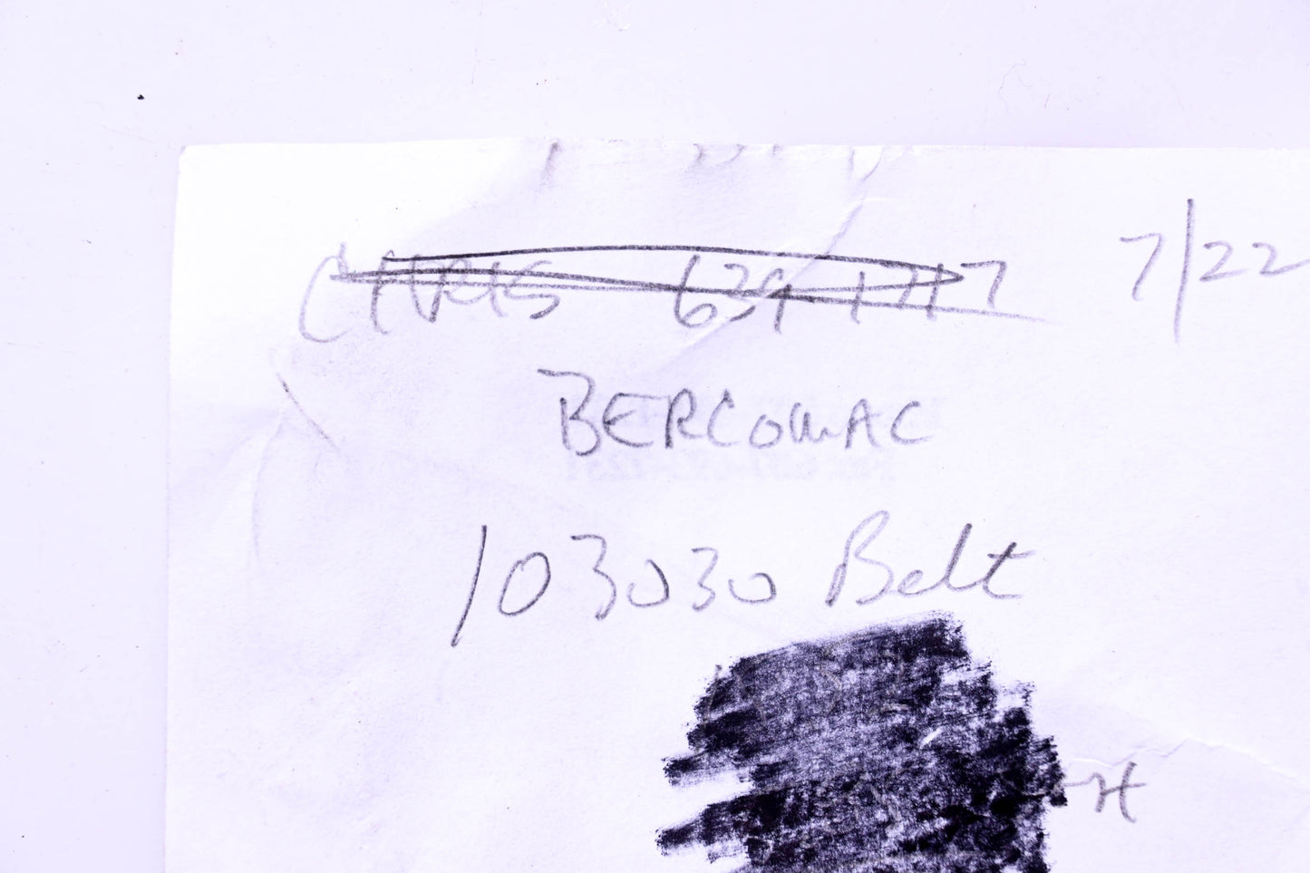 Bercomac 103030 V-Belt NOS