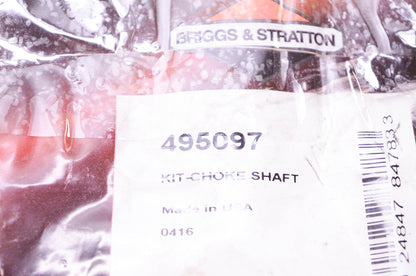 New OEM Briggs & Stratton 495097 Choke Shaft Kit NOS