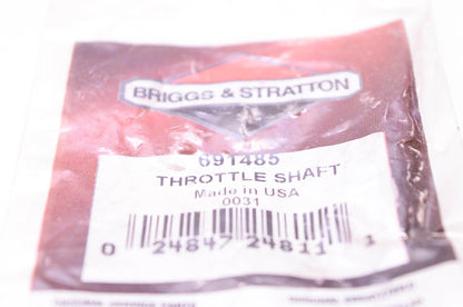 New OEM Briggs & Stratton 691485 Throttle Shaft NOS