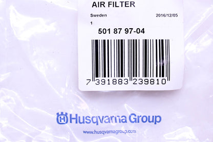 New OEM Husqvarna 501879704, 501 87 97-04 Air Filter NOS