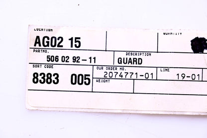 New OEM Husqvarna 506 02 92-11, 506029211 Guard NOS