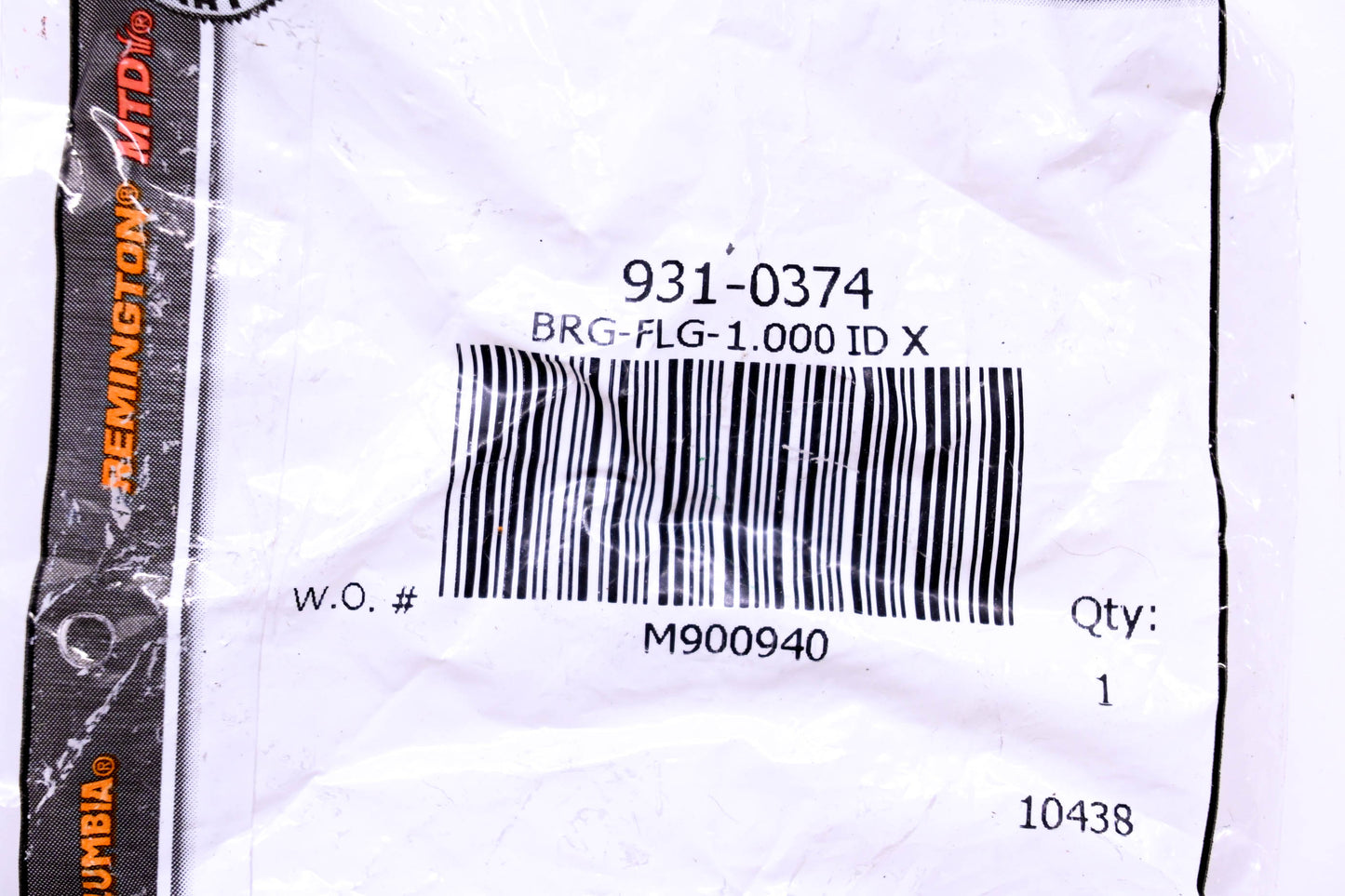 MTD 931-0374 King Pin Bearing NOS