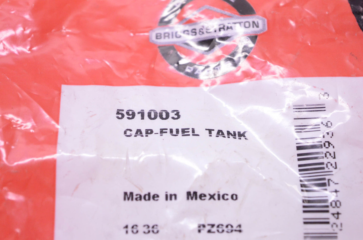 New OEM Briggs & Stratton 591003 Fuel Tank Cap NOS