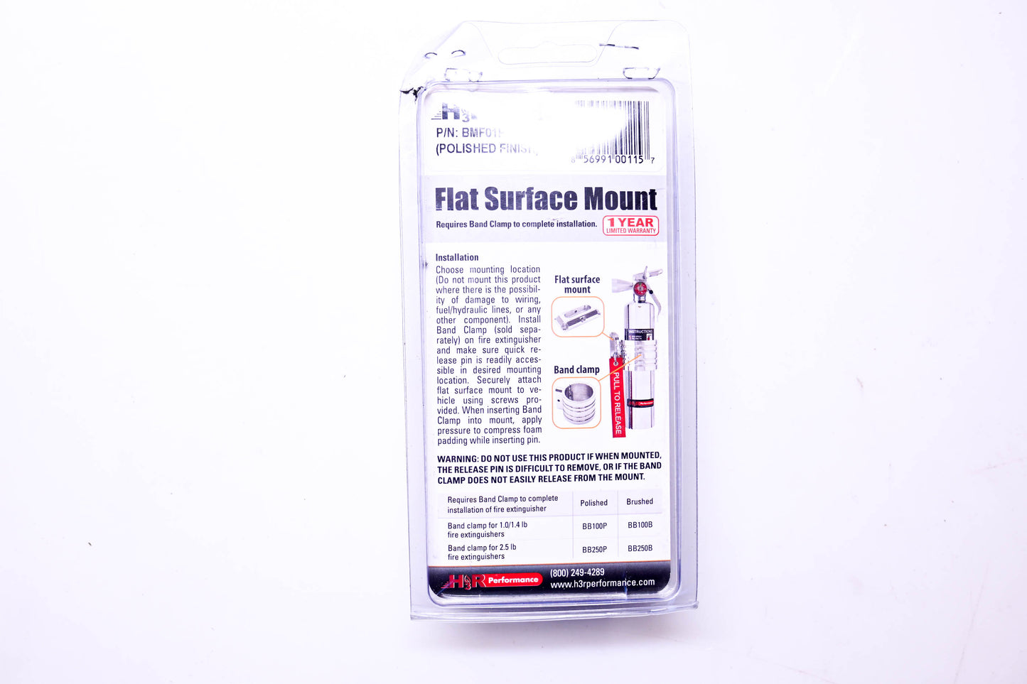 H3R Performance BMF01P Flat Surface Mount NOS