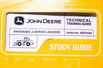 OEM John Deere DGTC240 444 544 624 J-Series Loaders Technical Training Study Guide