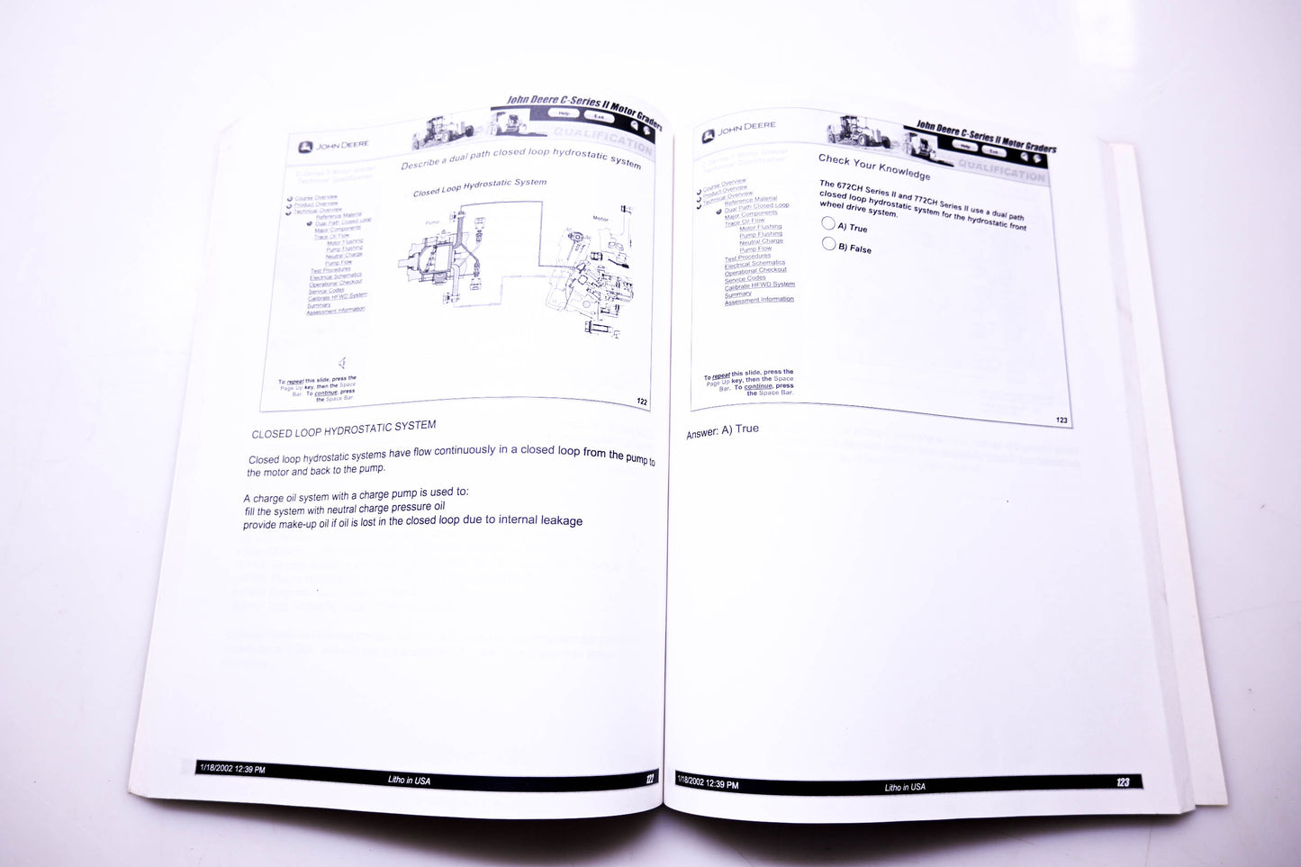 OEM John Deere DGTC216 C-Series II Motor Graders Technical Qualification Study Guide