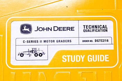 OEM John Deere DGTC216 C-Series II Motor Graders Technical Qualification Study Guide