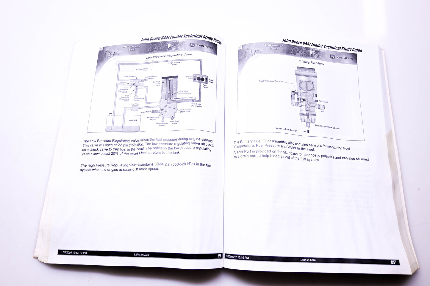 OEM John Deere DGTC272 844J Four-Wheel-Drive Loader Technical Training Study Guide