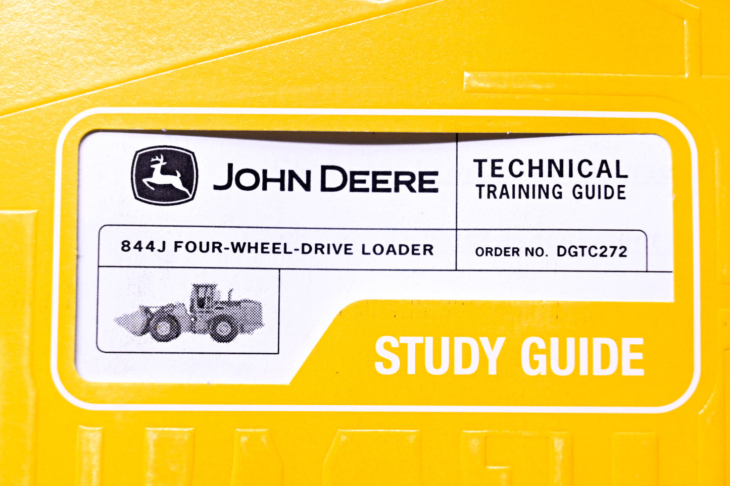 OEM John Deere DGTC272 844J Four-Wheel-Drive Loader Technical Training Study Guide