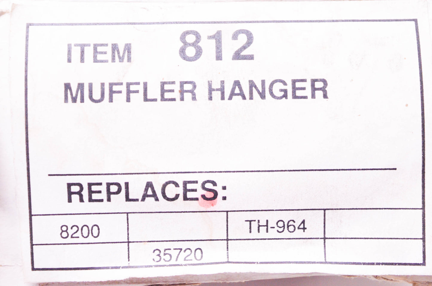 Nickson Industries 812 Muffler Hanger NOS