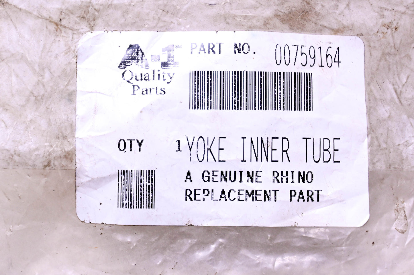 A-1 Quality Parts 00759164 Yoke Inner Tube NOS