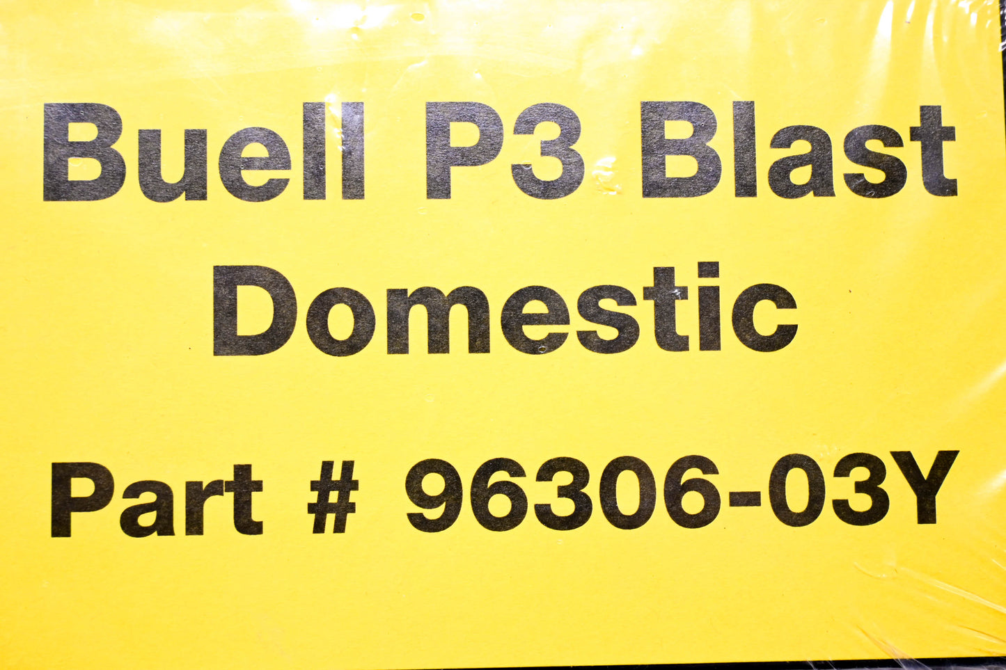 Buell 96306-03Y P3 Blast Model Owner's Manual & VHS NOS